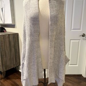 Barefoot Dreams Soft Gray Knit Wrap
